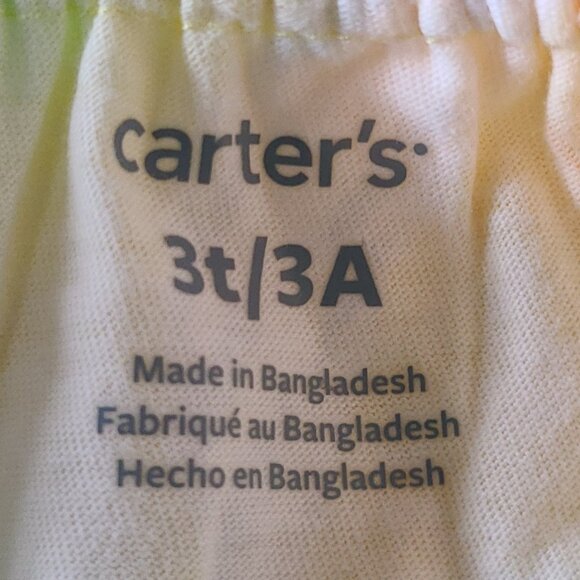 CARTER'S GIRLS 2-PIECE FLORAL ASYMMETRICAL TANK TOP AND CHAMBRAY SHORTS SIZE 3 T - Picture 7 of 9